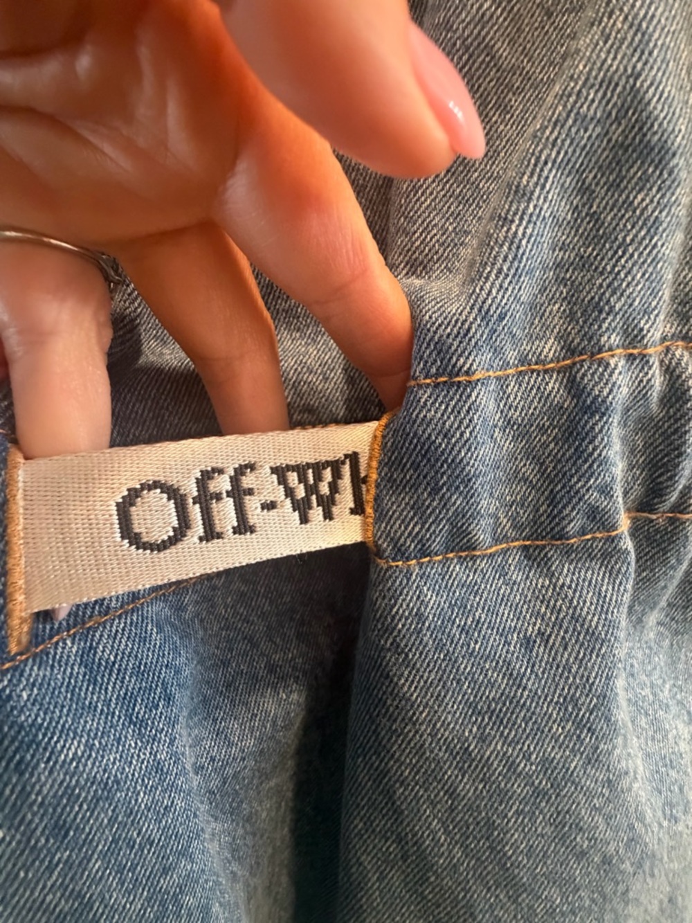 Off-White Denim belted logo dress - Picture 10 of 11